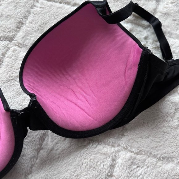 Victoria's Secret PINK | Black Wear Everywhere Push-up Bra | Size 36D - Picture 9 of 12